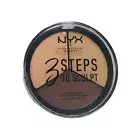 NYX PROFESSIONAL MAKEUP 3 Steps to Sculpt Contour Palette - Medium, NEW SEALED