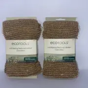 2 EcoTools Exfoliating Back Scrubber Jute Made W/ Plant Based Materials 5" Wide