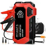 Car Battery Jump Starter with Air Compressor 4000A 12V Tyre Inflator, Power Bank