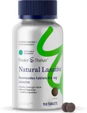 Foster & Thrive Senna Laxative, 150 Tablets, Natural Vegetable Ingredients, Day