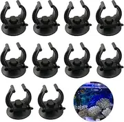 10 PCS Fish Tank Heating Rod Sucker Fixing Clip, Aquarium Fish Tank Accessories, Heater & Submersible Light Suction Cup, Use for Tank Pump, Overhead Line Tube, Pet Supplies