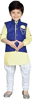[AJ DEZINES] Kids Indian Wear Bollywood Style Kurta Pyjama Waistcoat for Boys