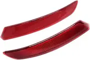 Rear Bumper Reflector, Rear Left and Right Bumper Reflective Marker Lamp Light Reflector, for, GT Series 5 F07 Gran Turismo, Red Car Rear Bumper Reflector