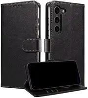 Boyobacase Wallet Case for Samsung Galaxy S22 Plus 5G,for Galaxy S22 Plus 5G Case,PU Leather Flip Cover RFID Blocking Phone Cover with 3 Card Slots [Stand Feature] [Side Magnetic Closure]-Black