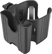 Clamp On Cup Holder - Rollator Cup Holder - 2 in 1 Adjustable Attachment Organizer Rack for Seniors Mom Adults Kids Toddler