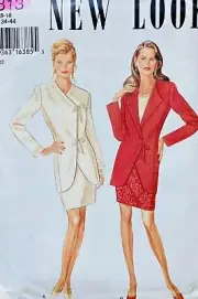 90s NEW LOOK 6313 SIZES 8 10 12 14 16 18 JACKET SKIRT *UNCUT/FF