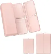 FYY 2 Pcs Daily Pill Organizer, 7 Compartments Portable Pill Case Travel Pill Organizer,[Folding Design]Pill Box Purse Pocket to Hold Vitamins,Cod Liver Oil,Supplements Medication-Pink Transparent