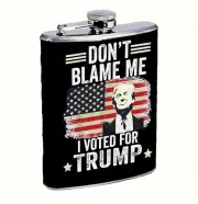 President Donald Trump 2024 L9 8oz Stainless Steel Flask Drinking Whiskey Liquor