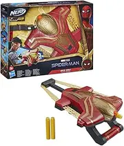 Spider-Man Marvel Web Bolt NERF Blaster Toy for Kids, Movie-Inspired Design, Includes 3 Elite Nerf Darts, Ages 5 and Up