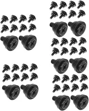50 Pcs Hard Disk Damping Screw Mounting Screw for Electrical Plate Automotive Spindle Plug Ratcheting Pan Motherboard Hole Disk Wrench Car Bolt Countersunk Iron Black