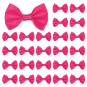 120-Pack Mini Craft Ribbon Bow 1.5x1 Inch for Craft DIY[Rose Pink]