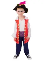Captain Feathersword Deluxe Costume for Toddlers & Kids - The Wiggles - Small (3