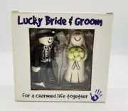 Lorrie Veasey Lucky Bride & Groom Wedding Cake Toppers Our Name is Mud Figurine