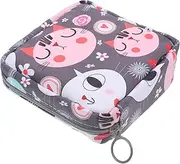 YOSADIER Portable Sanitary Napkin Storage Bag Convenient Period Container for Women Multi Purpose Organizer for Feminine Hygiene Products for Travel and Everyday Use