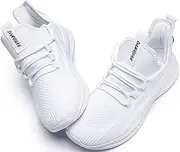 [RJYWGS] Women's Trainers, Indoor Shoes, Sports Shoes, Tennis Shoes, Jogging Shoes, Road Running Shoes, White, EU 39, b v White, 9 AU
