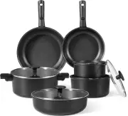13Pcs Pots and Pans Set Non Stick, Cookware Set Detachable Handle, Nonstick Indu