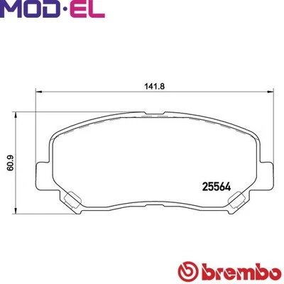 BRAKE PAD SET DISC BRAKE P 49 045 FOR MAZDA CX-5/Van PEY6/PE-VPS/PEY7 2.0L 4cyl