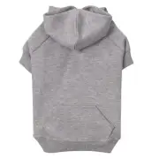 Zack and Zoey Basic Hoodie for Dogs 16In Medium Heather Gray