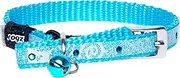 Rogz Sparklecat Reflective Pin Buckle Cat Collar Turqoise Extra Small with Safety Elastic