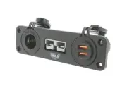 Flush Mount Housing for Accessory Power Socket & Dual USB