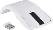 Foldable Wireless Arc Touch Mouse for PC Notebook Smart TV (White)