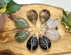 Wholesale Lot 8 Pcs Natural Mix Crystal Tree Of Life Wire Wrapped Pendant