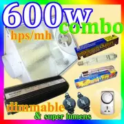 3 set of 600w Digital Ballast Cool Vent HPS+MH lamps & Timer Hanger Kits