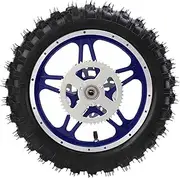Rear Wheel Assembly Complete Tire Set Strong Grip Wearproof Ideal For Off Road Motorcycle Dirt Pit Bike Blue