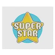 2 x 'Super Star' Microfibre Lens / Glasses Cleaning Cloths (LC00020248)
