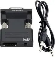 VGA Male to Female Adapter | Converter VGA Adapter VGA Converter | Monitor Converter, Display Adapter for Monitor, Desktop, Speakers, HDTV, Computer, Laptop