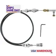 Lokar TCP-1000U36, One 36In Hi-Tech Throttle Cable Black Housing Performance Par