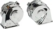 Stebel 12 Volt Magnum Chrome Twin Electric Horn Kit 136dB Loud and Great as an Upgrade for Cars - Motorbikes - Trucks - Motorcycles
