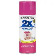 Rust-Oleum 2XULTRA COVER Paint + Primer Spray Gloss BERRY or CANDY PINK, 340g