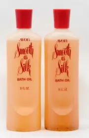 Avon Smooth as Silk Bath Oil 16oz Vintage New Old Stock