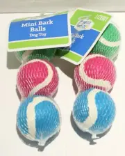SEALED Forever Pals Dog Mini Tennis Balls Fetch Chase Play 2" 6pc