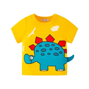 夏季新款新款 童裝兒童T恤夏季韓版男童短袖恐龍卡通上衣