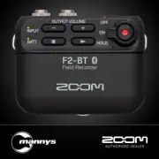 Zoom F2-BT Field Recorder w/ Bluetooth & LMF-2 Lavalier Mic