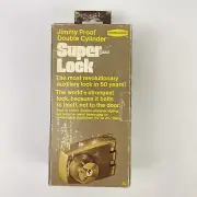 JIMMY PROOF IDEAL SECURITY SUPER GUARD LOCK DEADBOLT 2 KEYS DB 9295 AP BRASS
