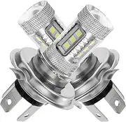 HOLIDYOYO 2Pcs Super Bright LED Headlight Fog Lamp High Beam Low Beam Car Head Lamps Vehicle Headlight for Enhanced Visibility