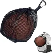 1pcs Ball Bag,Ball Storage,Mesh Carry with Zipper Pocket,Drawstring Sling Back Bag for Carrying Basketball Volleyball Soccer Football
