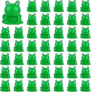 Exasinine 100 Pcs Resin Mini Frogs Green Frog Miniature Figurines Animals Model Fairy Garden Miniature Moss Landscape DIY Terrarium Crafts Ornament Accessories for Home Décor