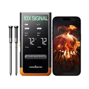 Wireless Bluetooth Smart Meat Thermometer: Standalone Base, Smart WiFi Thermo...