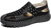 [VOODUE] Sandals for Men Summer Leather Sandals Men Casual Outdoor Lightweight Sandals Fashion Sneakers for Men