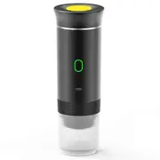 Wireless Electric Portable Coffee Machine for Car & Home Camping Coffee Maker 3in1 Capsule Powder Travel Coffee Maker,B Black