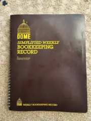 Dome Simplified Weekly Bookkeeping Record Book No. 600