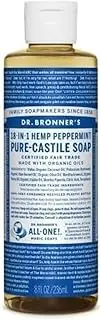 Dr. Bronner's Pure Castile Liquid Soap 237 ml, Peppermint