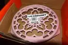 Le Creuset cast iron Trivet 9” Chiffon Pink brand new FAST Shipping