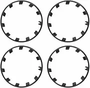 Model Y 2021-2024 Rim Protective Cover (20/21 Inches) - 4-Piece Set of Matte Black Alloy Wheel Edge Protective Cover, Scratch-Proof Wheel Hub Protection Ring Decoration, Matte Black,21inch