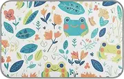 Amooorous Fresh Spring Cute Frogs Summer Summer Cooling Self Cooling cat Blanket for Kittens Dogs Outside Unique tapete Frio para Perros M