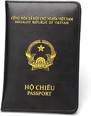 [CHUAN boutique] Vietnam Passport Holder Leather Short Southeast Asia Travel Passport Book Thin Ticket Holder Passport Cover